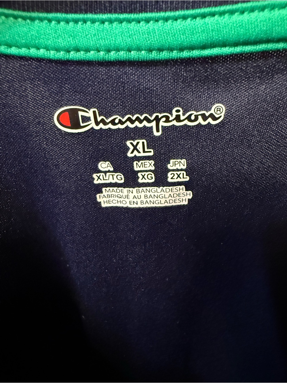 Champion Notre Dame Fighting Irish Basketball Navy Blue Shirt Size XL - Picture 3 of 7